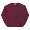 unisex crew neck sweatshirt maroon front 695d892519071