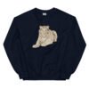 unisex crew neck sweatshirt navy front 69598e10a18e8
