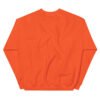 unisex crew neck sweatshirt orange back 695aece622542
