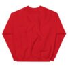 unisex crew neck sweatshirt red back 695d89251e9fd