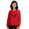 unisex crew neck sweatshirt red front 695b058552e88