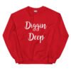 unisex crew neck sweatshirt red front 695c92c519d9b