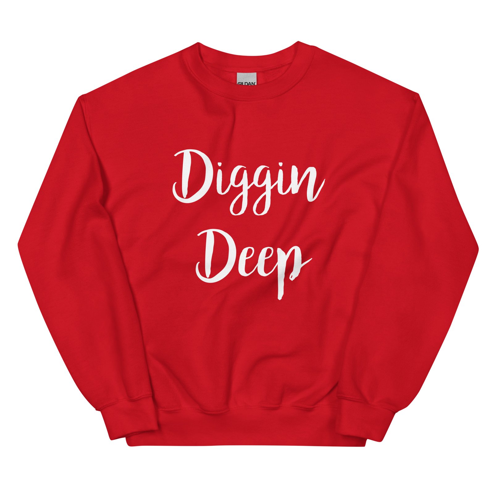 unisex crew neck sweatshirt red front 695c92c519d9b