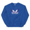 unisex crew neck sweatshirt royal front 695c1eafb0a26