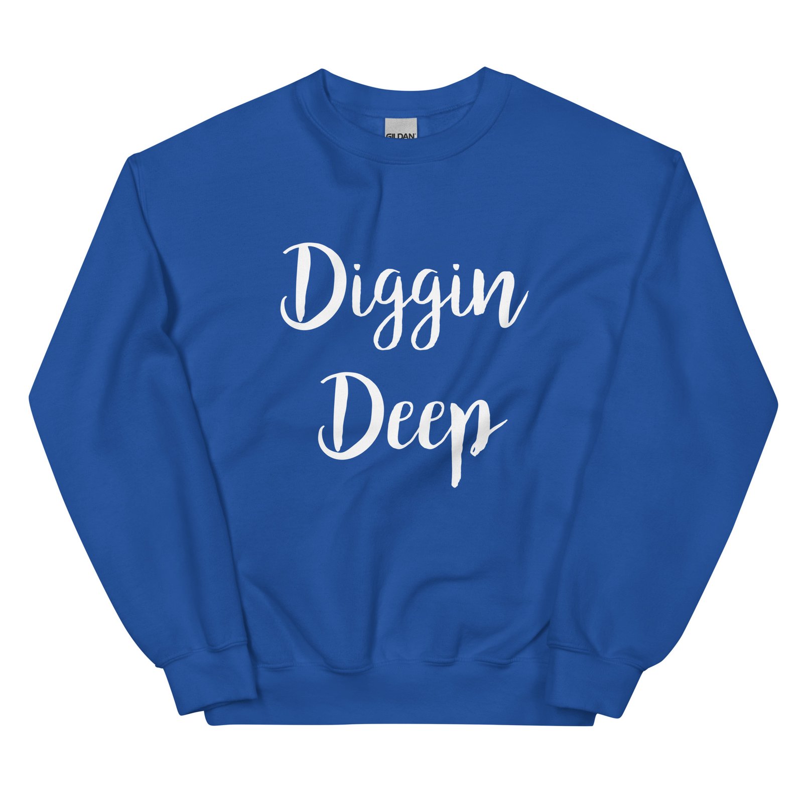 unisex crew neck sweatshirt royal front 695c92c52f5fd