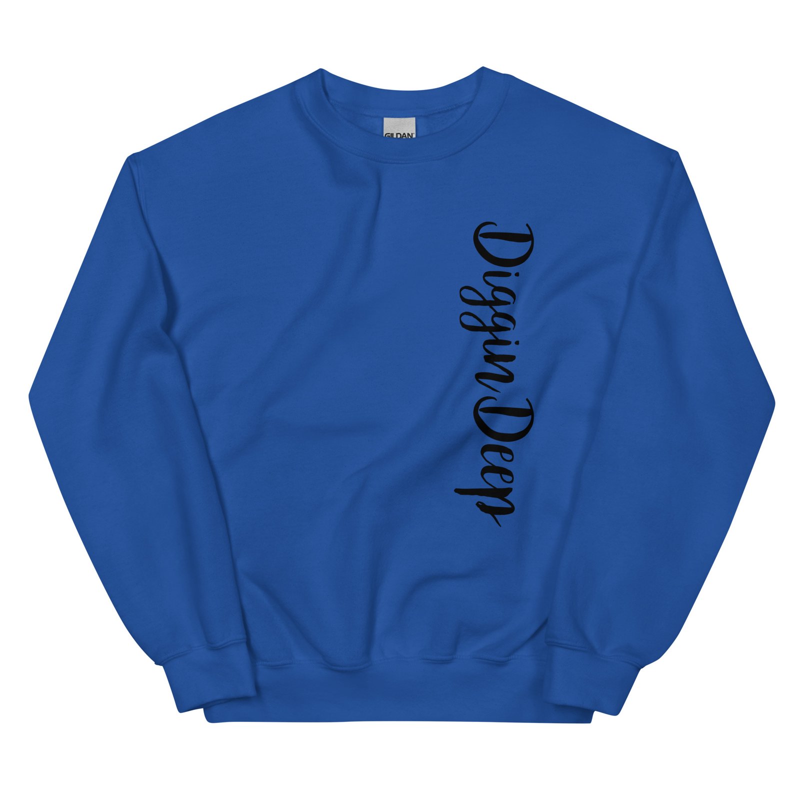 unisex crew neck sweatshirt royal front 695d89252ca53