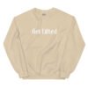 unisex crew neck sweatshirt sand front 695aece6f269a