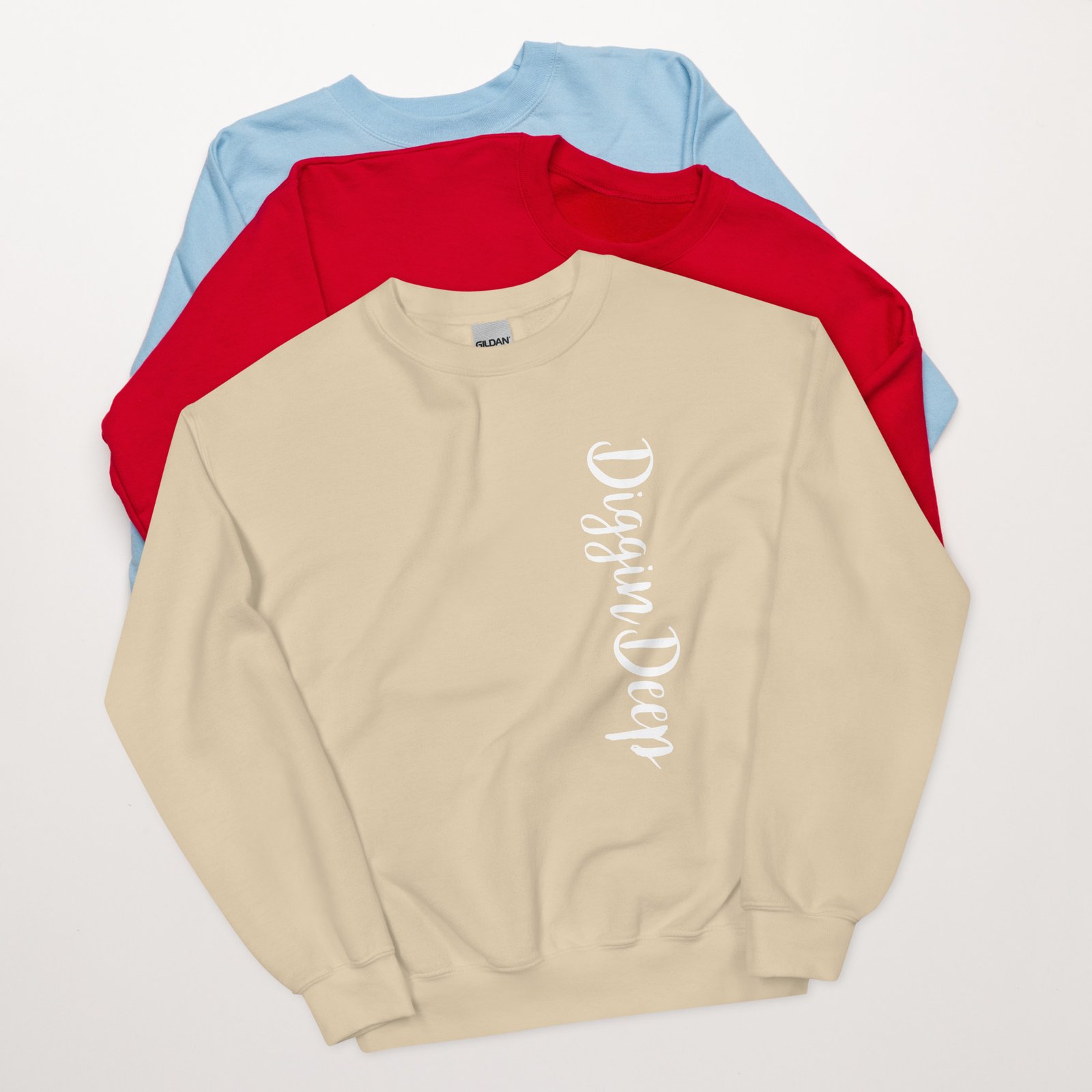 unisex crew neck sweatshirt sand front 695c77c483e59