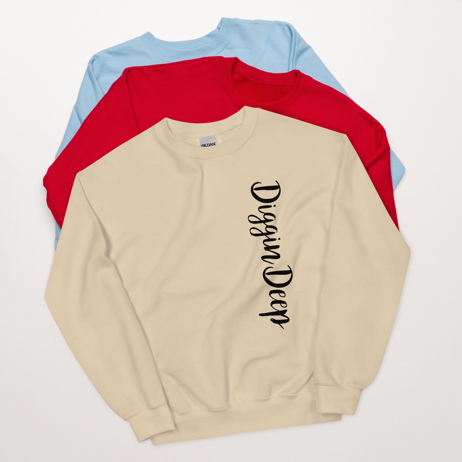 unisex crew neck sweatshirt sand front 695d8924de8db