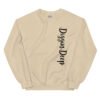 unisex crew neck sweatshirt sand front 695d892619de2