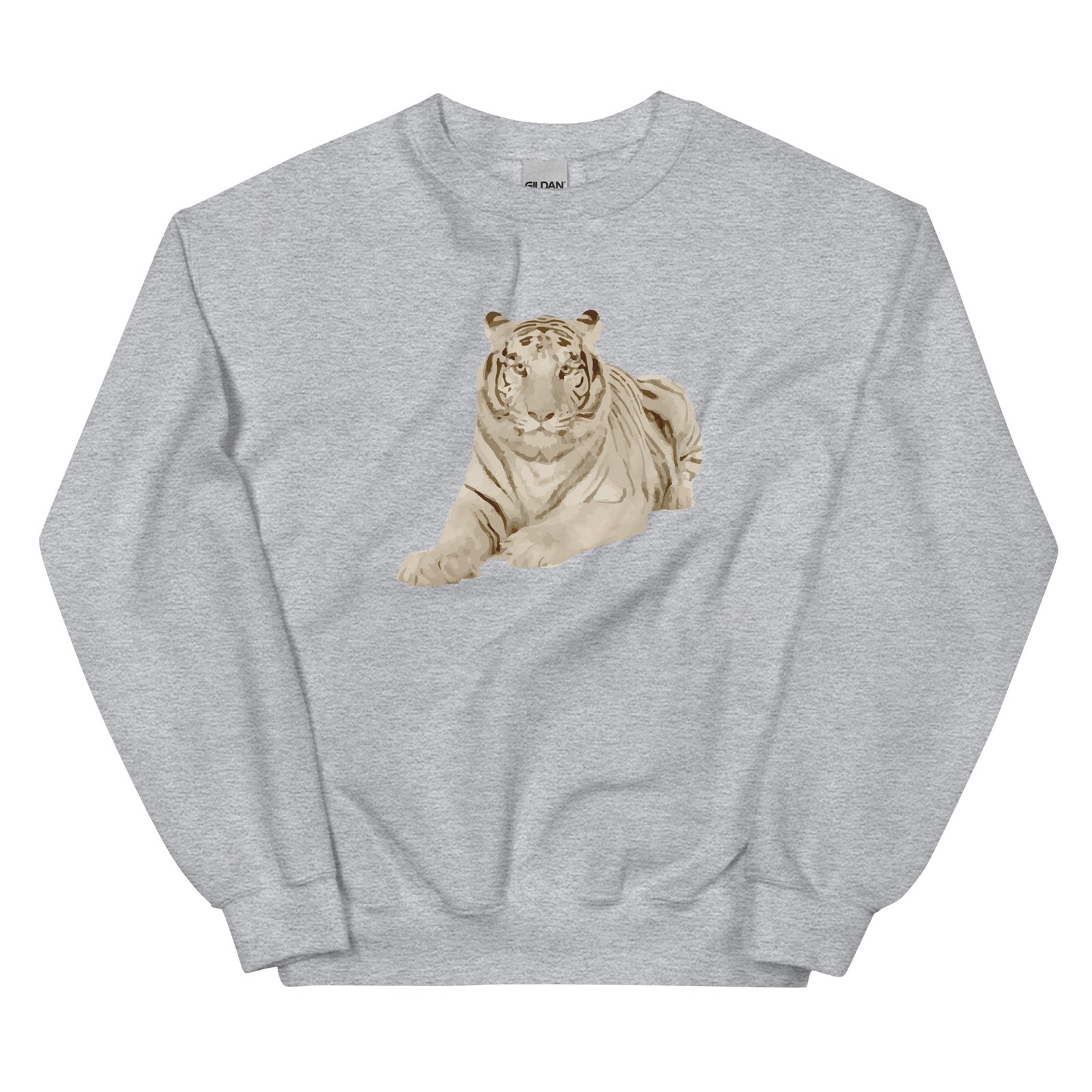 unisex crew neck sweatshirt sport grey front 69598e10e0e2a