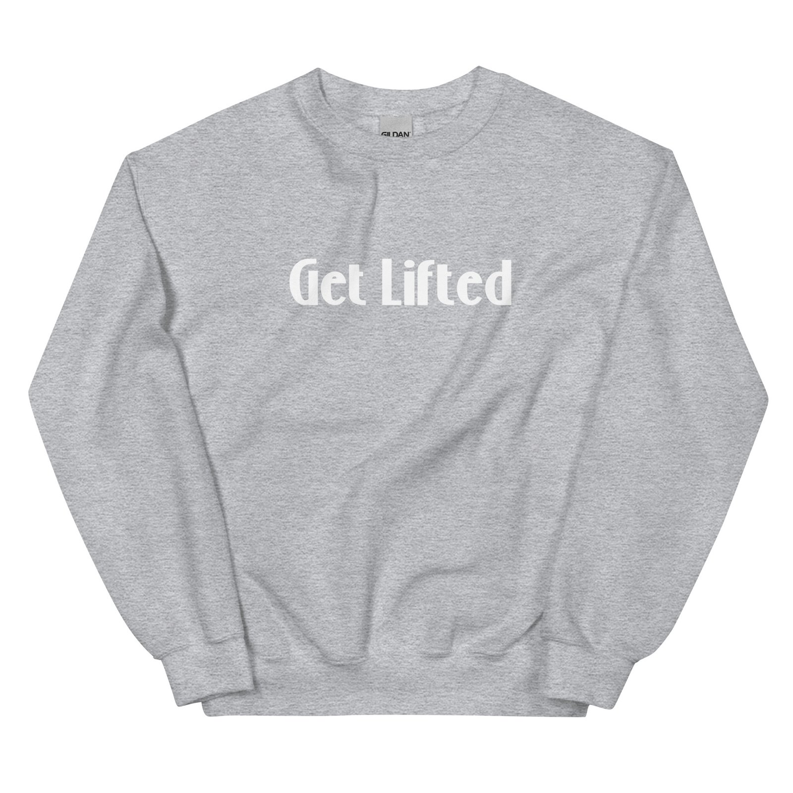 unisex crew neck sweatshirt sport grey front 695aece6c4fcd