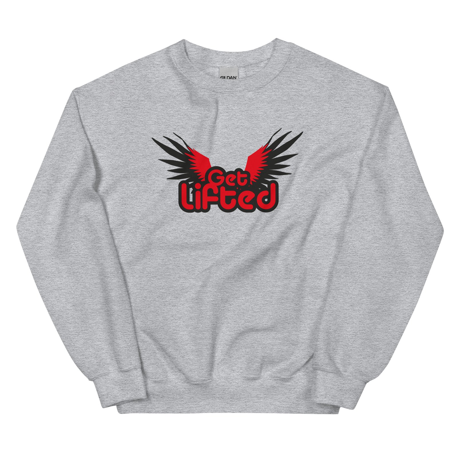 unisex crew neck sweatshirt sport grey front 695b058555483