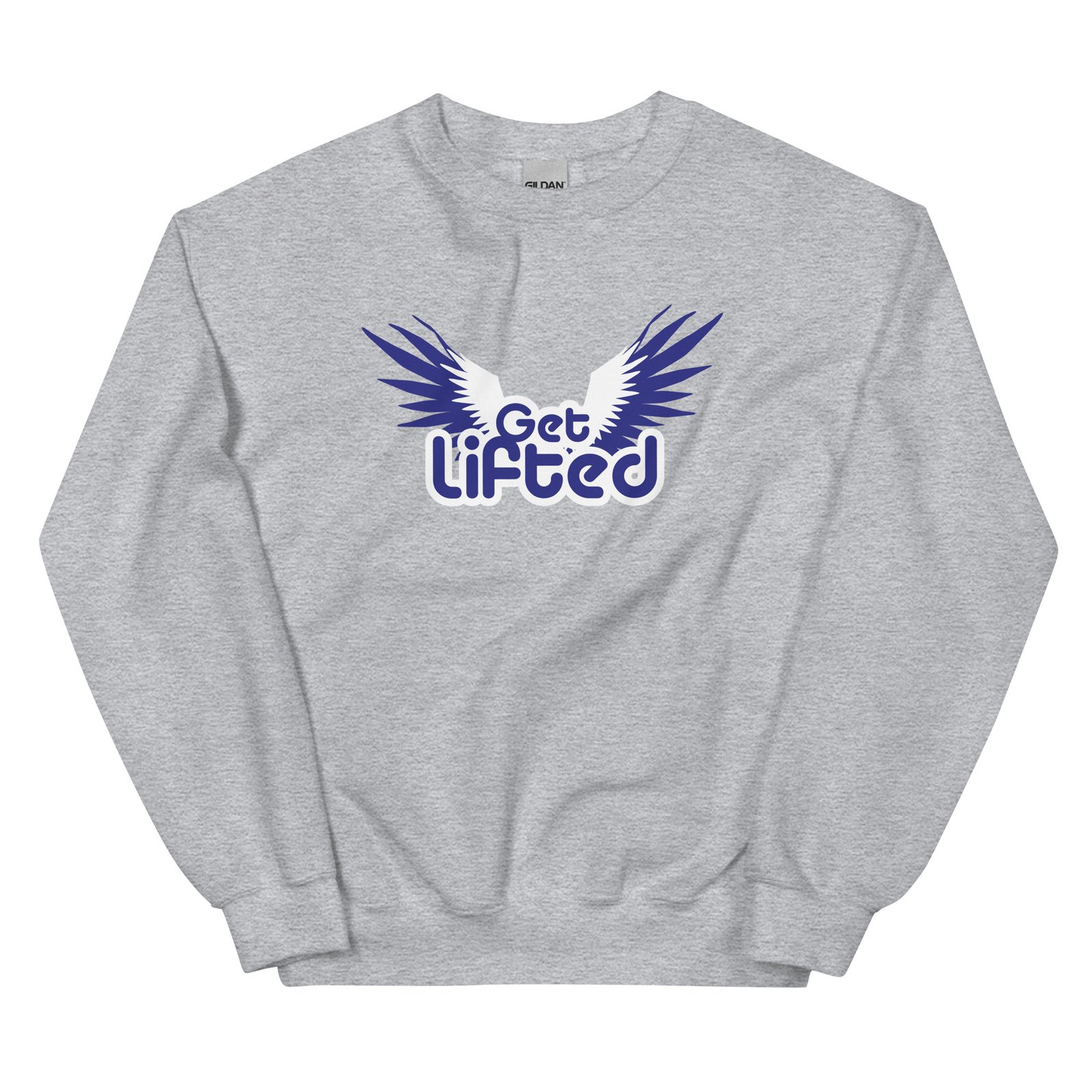 unisex crew neck sweatshirt sport grey front 695c1eafee411