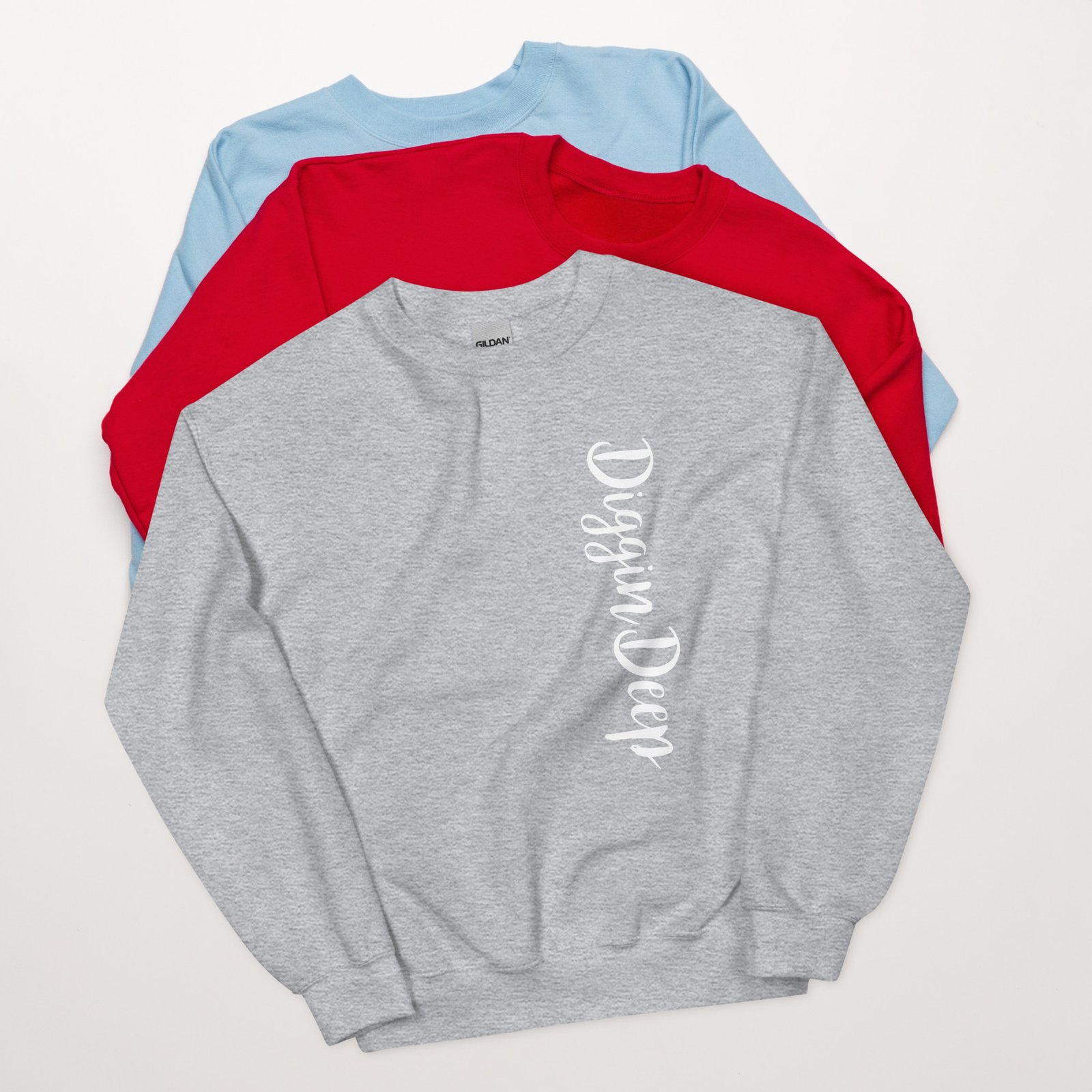 unisex crew neck sweatshirt sport grey front 695c77c459420