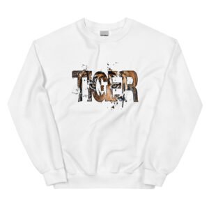 Tiger Signature: White Sweatshirt