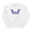 unisex crew neck sweatshirt white front 695c1eb026cb5