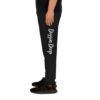 unisex joggers black left leg 695d8a8758466