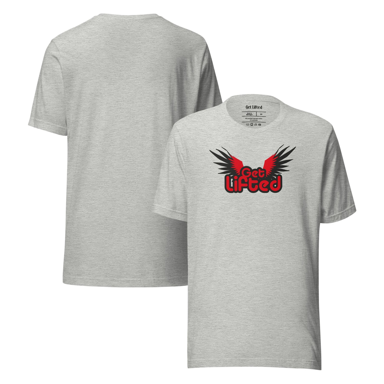 unisex staple t shirt athletic heather front and back 695b0c3d1dcdc