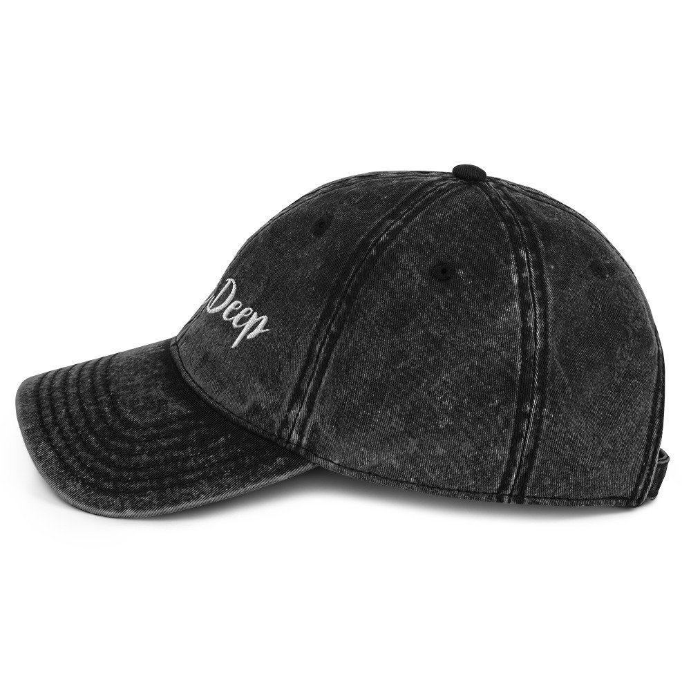 vintage cap black left side 695c91c65bbe5