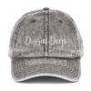vintage cap charcoal grey front 695c91c660b0d