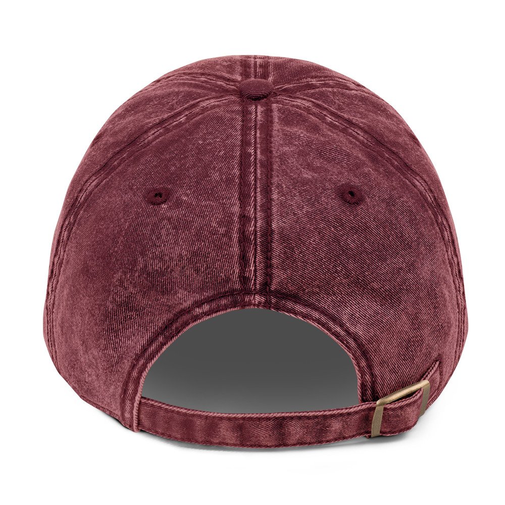 vintage cap maroon back 695c91c65d3e6